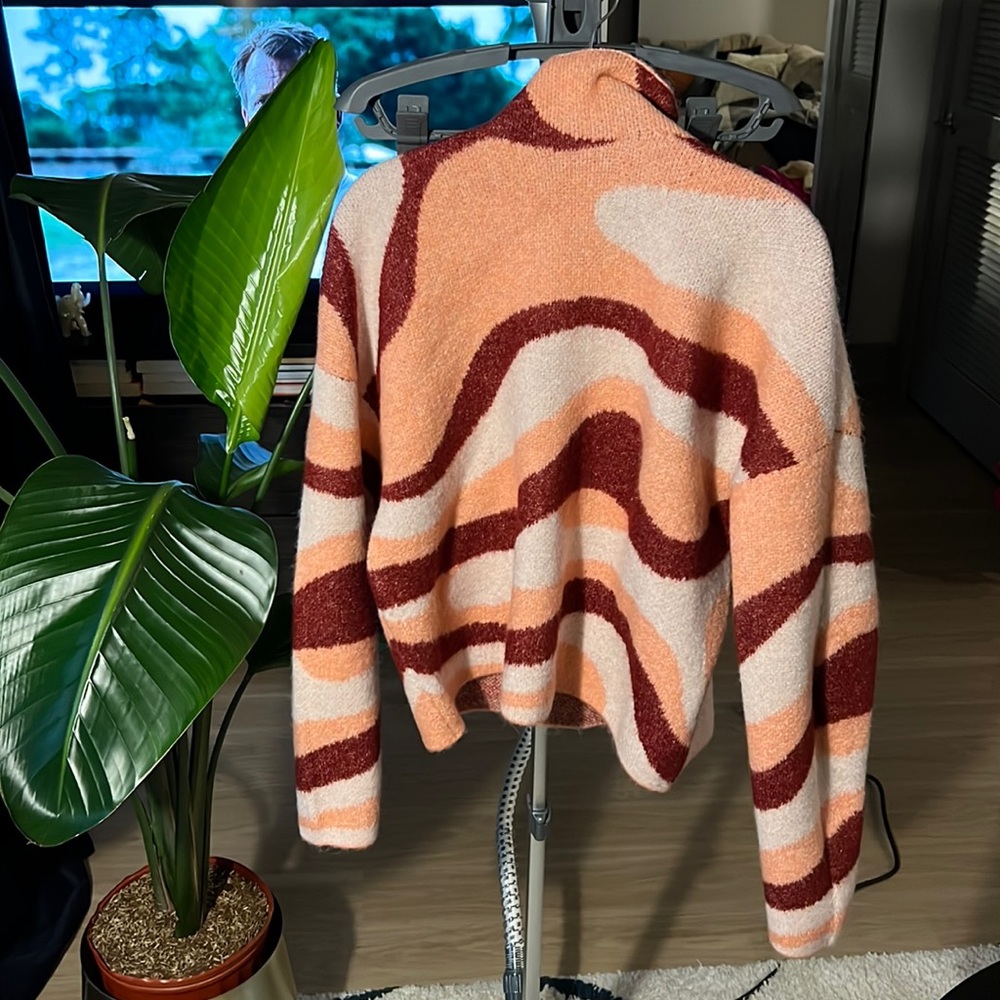 Zara Multicolor Abstract Sweater
